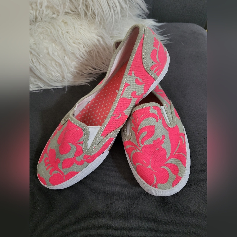 ROXY Floral Slip-On Canvas Shoes